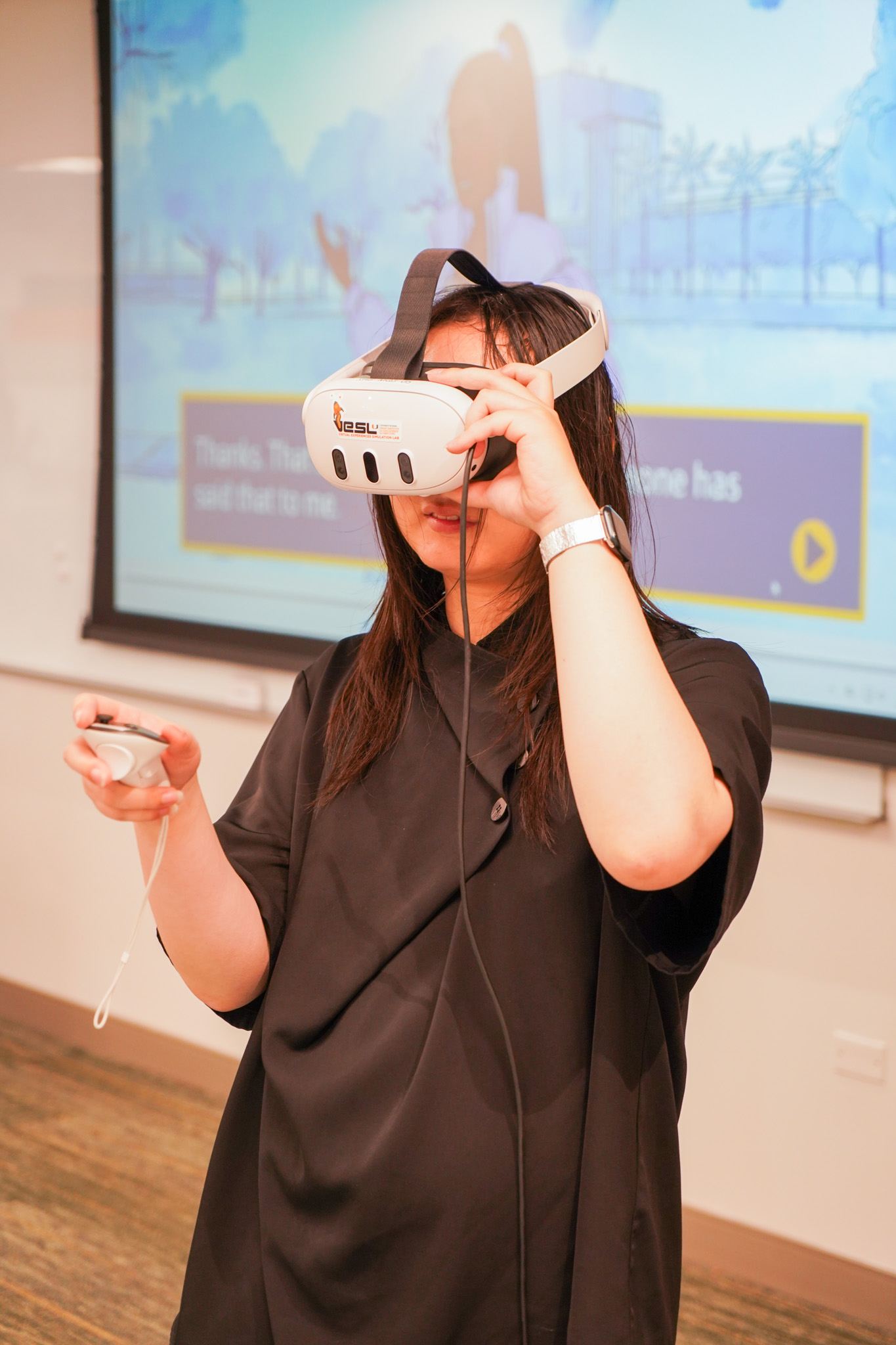 Players taking turns at a game station