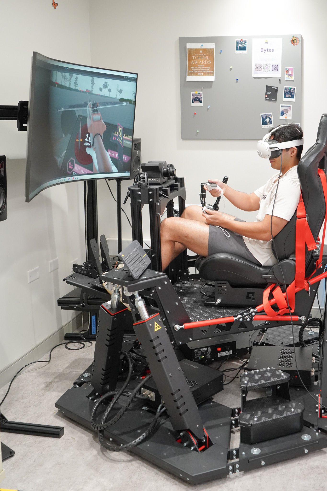 Students interacting around a prototype