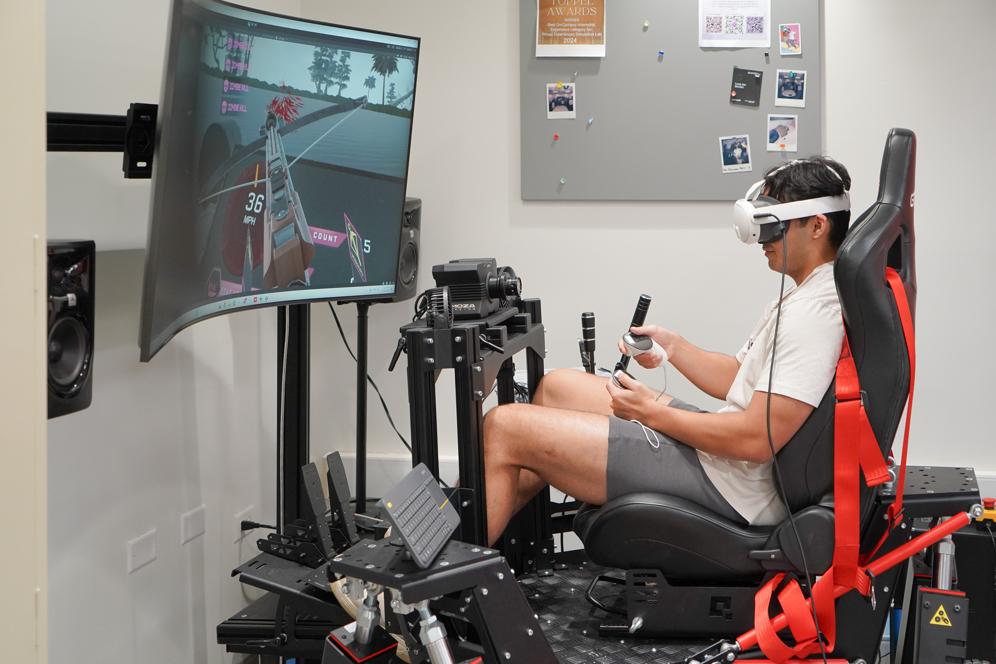 Playtester mid-interaction